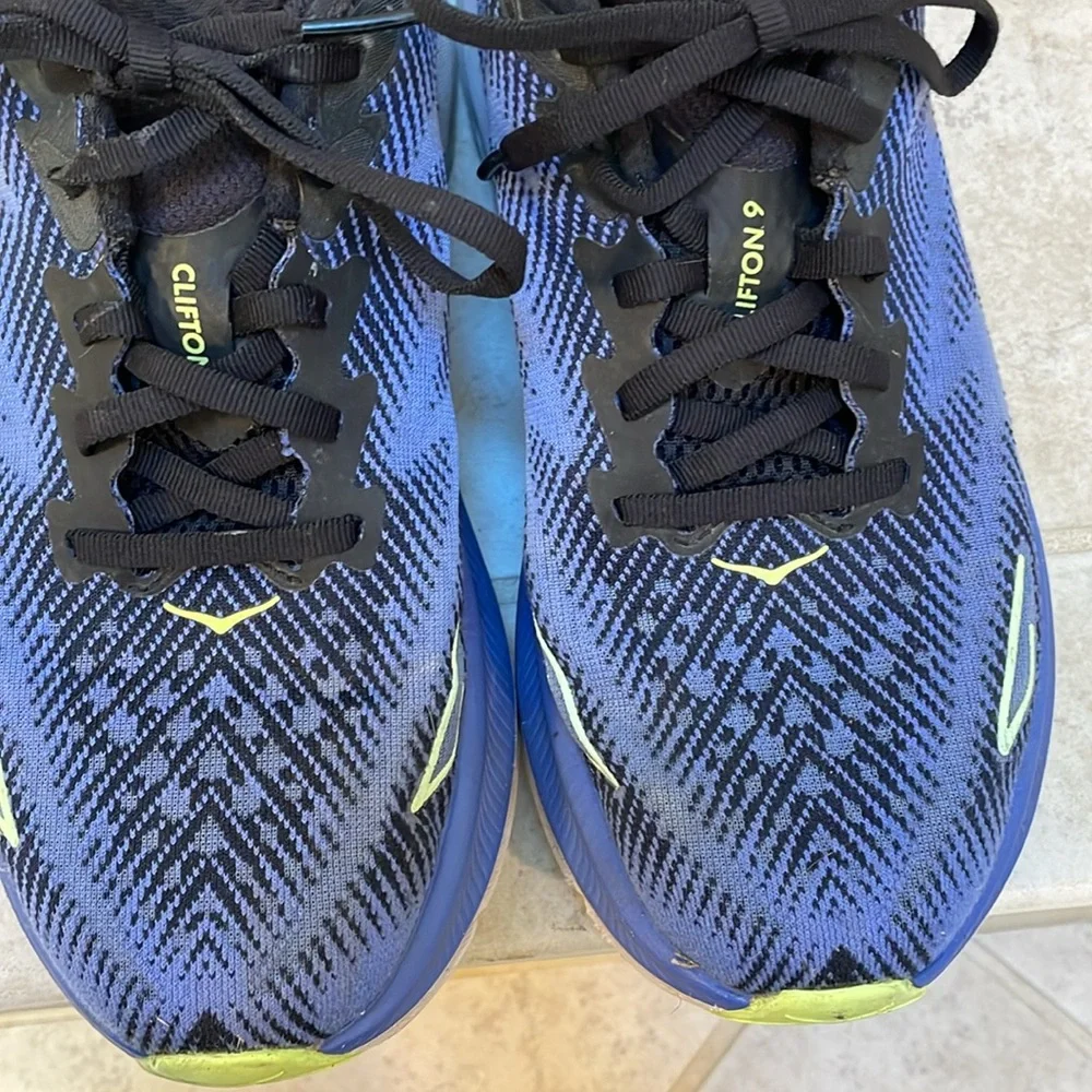 Hoka Clifton 9 Blue Women’s Size 7.5 Running Shoes - Picture 3 of 9
